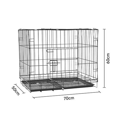 Dog cage with litter tray - dog,