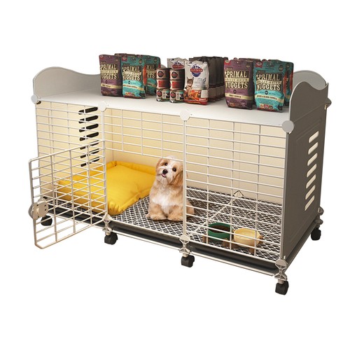Dog crate end table with - table,