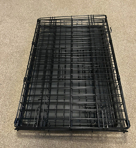 Folding steel wire dog - steel,