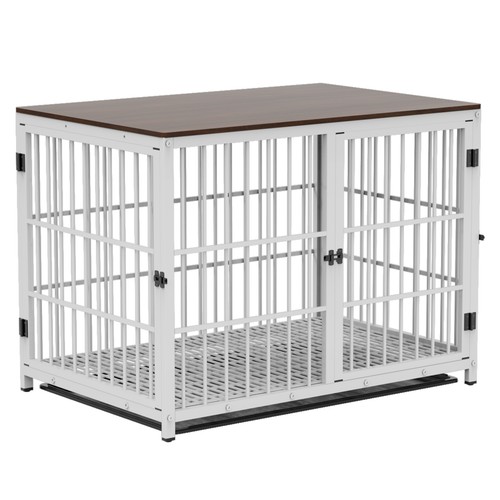 Vintage wooden dog crate heavy - dog,