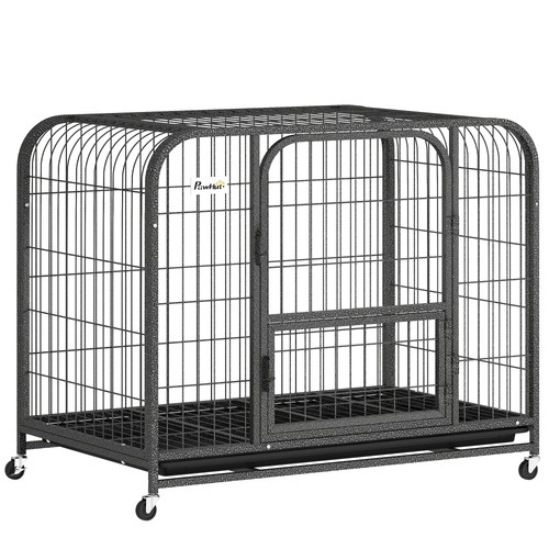 Pawhut heavy duty dog - dog, crate