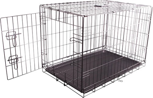 Medium metal dog crate cage - dog,