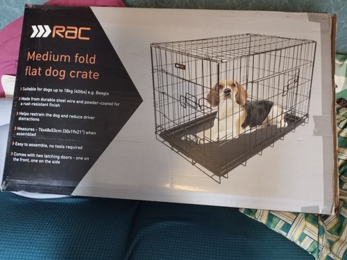 Dog crate medium black - dog,