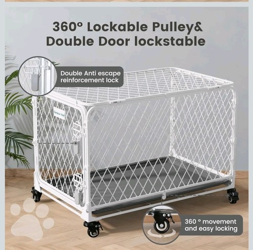 White garden pet folding - white,